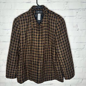 Sag‎ Harbor black & brown size 18 jacket